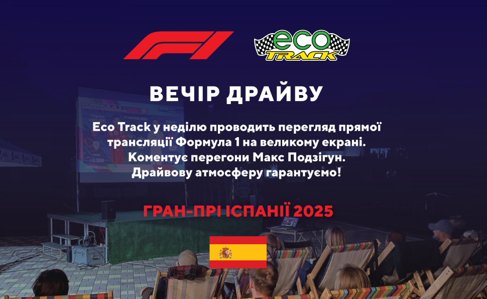 Пряма трансляція Формули 1 на Eco track