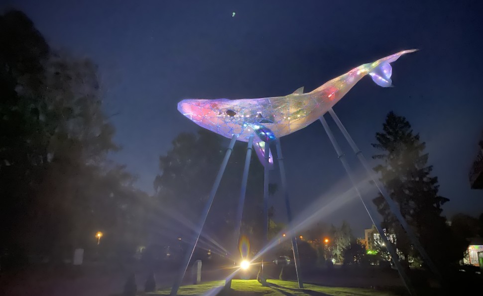 Київський Кит: 12-метрову медіа скульптуру з переробленого пластику презентують на ВДНГ