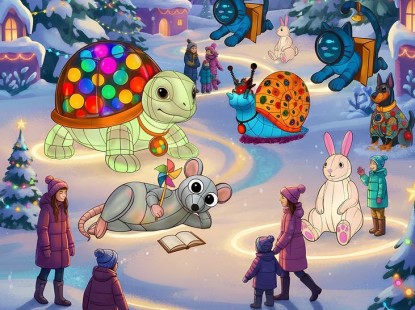 Парк гігантських дивотварин — коли зима перетворюється на казку